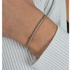 Bracelet de tennis en diamant de 1,34 carat en or blanc 18K | 7 pouces - 2 mm