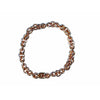 Bracelet en blé en or rose 20k - 7,5 pouces - 14 mm de large - 41 grammes