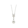 Collier goutte Pendentif style rétro ancien avec diamant taille ancienne européenne de 2,60 carats en or 18K