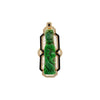 Boucle de ceinture chinoise ancienne en jade jadéite de qualité A sculpté "Dragon Hook" Pendentif
