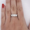 0.5 Carat Round Diamond Bamboo Style Platinum Channel Set Band Ring