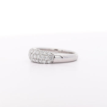 1 Carat Pave Diamond Dome Platinum Band Ring – Assay Jewelers