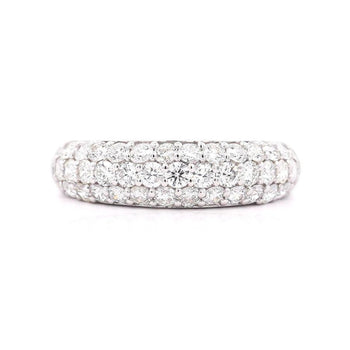 1 Carat Pave Diamond Dome Platinum Band Ring – Assay Jewelers