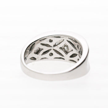 1 Carat Round & Baguette Diamond Channel Set Platinum 3 Row Band Ring – Assay Jewelers