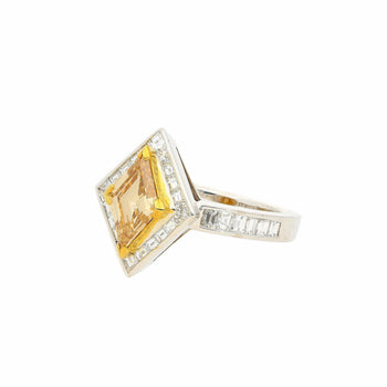1 carat GIA certified Fancy Yellow Lozenge-cut Diamond Ring – Assay Jewelers