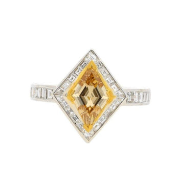 1 carat GIA certified Fancy Yellow Lozenge-cut Diamond Ring – Assay Jewelers