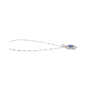 10.36 Carat Oval Cut No Heat Sri Lanka Blue Sapphire Drop Pendant Necklace – Assay Jewelers