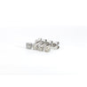 1/2 Carat Natural Diamond 4-Prong Basket Stud Earrings In 14K White Gold