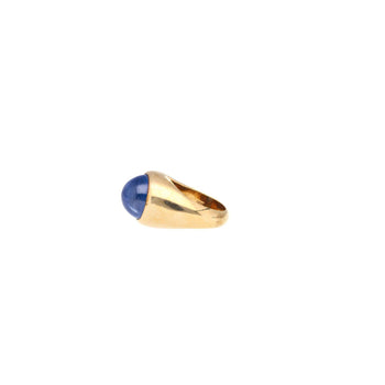 13.83 Carat No Heat Sri Lanka Blue Star Sapphire Solitaire Bezel 18K Men's Ring – Assay Jewelers