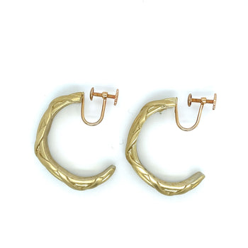 14K Brushed Gold Earring, Ring and Bangle Set | Mignon Faget Signed – Assay Jewelers