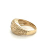 14K Gold Nugget Style 2 Carat Lab Grown Diamond Men's Ring