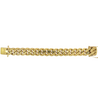 14K Solid Gold Miami Cuban Link Chain Bracelet 4-21.5MM 6-10