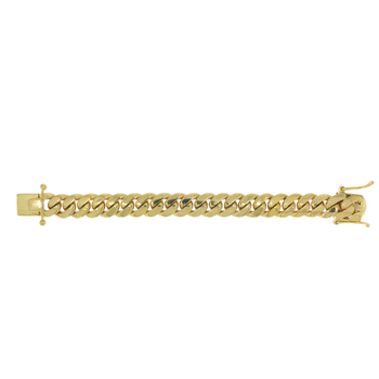 14K Solid Gold Miami Cuban link Chain 8 Inches 5.75-13.5 MM – Assay Jewelers