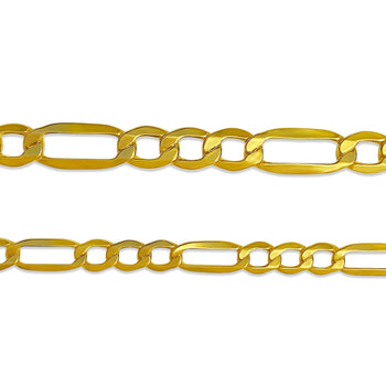14K Yellow Gold Gold Figaro Chain Men's Necklace 19.5-24 Inches – Assay Jewelers