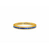 14k Gold Thin Blue Sapphire Band