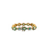 16.4 Carat Emerald & Diamond Vintage Cluster Link Bracelet