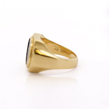 18K Gold Early Christian Roman Biblical Coin Men's Ring – Assay Jewelers