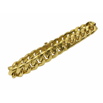 18k Gold David Yurman Flat Cuban Link Bracelet | 11.5mm - 8 inches – Assay Jewelers