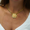 1909 US Indian Head $5 Gold Coin Pendant Necklace, 14K Gold with Diamonds