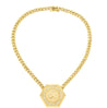 1909 US Indian Head $5 Gold Coin Pendant Necklace, 14K Gold with Diamonds