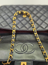 1990s Chanel Vintage Jumbo Single Flap Quilted Lambskin 24k Plated CC Logo
