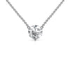 2 Carat Round Cut Lab Grown Diamond Solitaire Floating Pendant Necklace