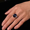 20 Carat Royal Blue No Heat Burma Sapphire & Diamond Ring