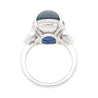 20 Carat Royal Blue No Heat Burma Sapphire & Diamond Ring