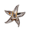 20.22 Carat Star Sapphire Starfish Pendant Brooch in 22K and 18K Gold