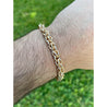 20k Rose Gold Wheat Bracelet - 7.5 inches - 14mm wide - 41 grams