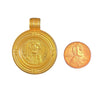 22K Gold Antique Byzantine Constantinople II Coin Bezel Pendant