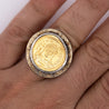 22K Gold Antique Byzantine Empire JUSTINIAN I Coin Bezel Ring