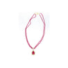 22.41 Carat Cabochon Cut Ruby Pendant In Tiffany & Co. Signed Bead Necklace