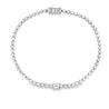 2.4 Carat Round &amp; Baguette Lab Grown Diamond Tennis Bracelet