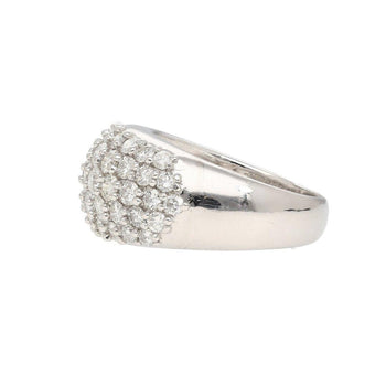 2.51 Carat Diamond Pavé Cluster Band Platinum Ring – Assay Jewelers