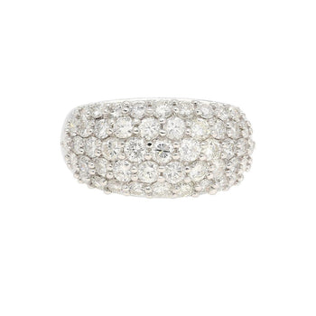 2.51 Carat Diamond Pavé Cluster Band Platinum Ring – Assay Jewelers
