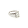 2.54 Carat G/VS1 Emerald Cut Lab Grown Diamond Ring in 14k White Gold | IGI Certified