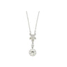 2.60 Carat Old European Cut Diamond Antique Retro Style Pendant Drop Necklace in 18K