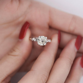 2.61 Carat European Cut M-N/VS1 Diamond Vintage Art Deco Engagement Ring – Assay Jewelers