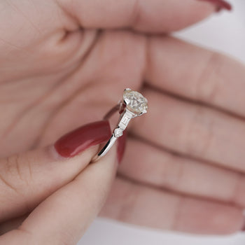 2.61 Carat European Cut M-N/VS1 Diamond Vintage Art Deco Engagement Ring – Assay Jewelers