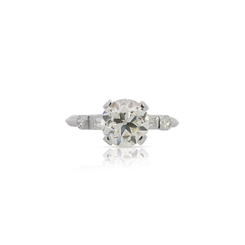 VS1 Diamond Vintage Art Deco Engagement Ring