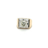 3 Carat Round Cut Natural Diamond Solitaire Mens Ring in 14K Solid Gold