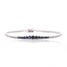 3 Carat Sapphire & Diamond Graduated Tennis Bracelet