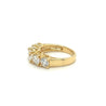 3 Carat TW 18K Yellow Gold Multi Stone Lab Grown Diamond Band Ring