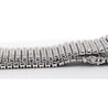 36 Carat Round Diamond 10K White Gold 8-Row Oversized Tennis Bracelet