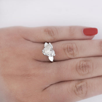 3.06ct Heart Cut K/VS2 GIA Certified Platinum Engagement Ring – Assay Jewelers