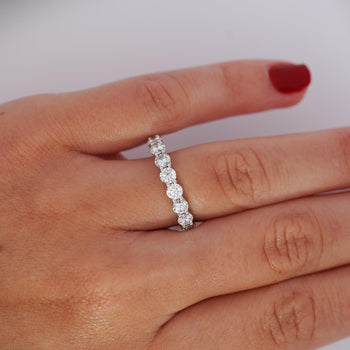 3.3 Carat Lab Grown Diamond Unisex Wedding Band 14K White Gold Size 9-11 – Assay Jewelers