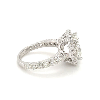 4 Carat Cushion-Cut, H color, VS1 Clarity, Lab Grown Diamond Engagement Ring – Assay Jewelers