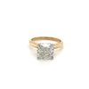 4 Karat Radiant Cut Lab Grown Diamant in 2-Ton Ring