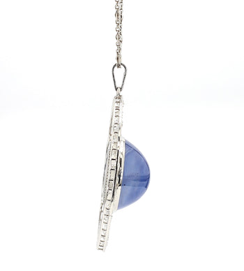 45 Carat Star Sapphire Ceylon No Heat Blue Art Deco Pendant – Assay Jewelers